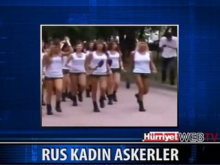 RUS KADIN ASKERLER GEÇTİ HERKES ASKER OLMAK İSTEDİ