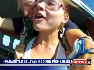 PARAŞÜTTEKİ KADININ YAPTIKLARI