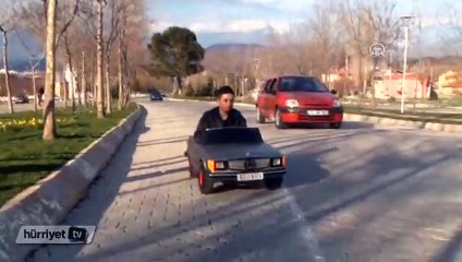 Tek kişilik 'Minyatür otomobiline' 12 bin euro istiyor