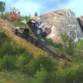 F 350 Tow Truck Evacuates Tractor Case in Mountain - Spintires- MudRunner