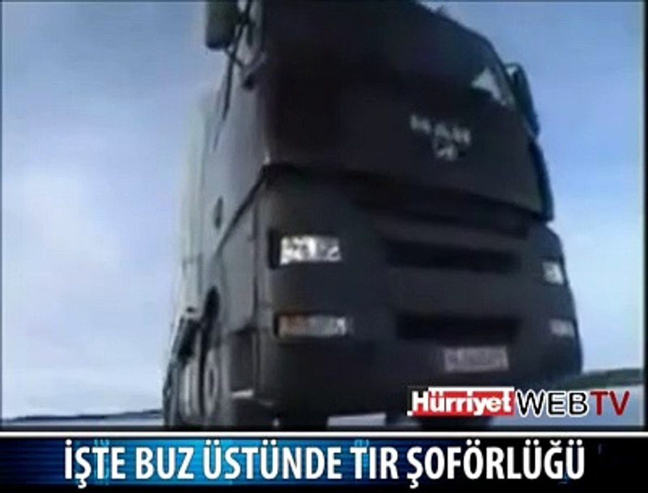 BUZ ÜSTÜNDE TIR SÜRME