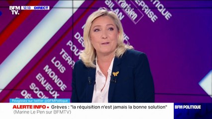 Marine Le Pen: "Je considère qu'il faut prolonger" la ristourne sur les prix des carburants