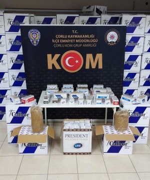 Tekirdağ haber! Tekirdağ'da 7 milyon 943 bin makaron ele geçirildi