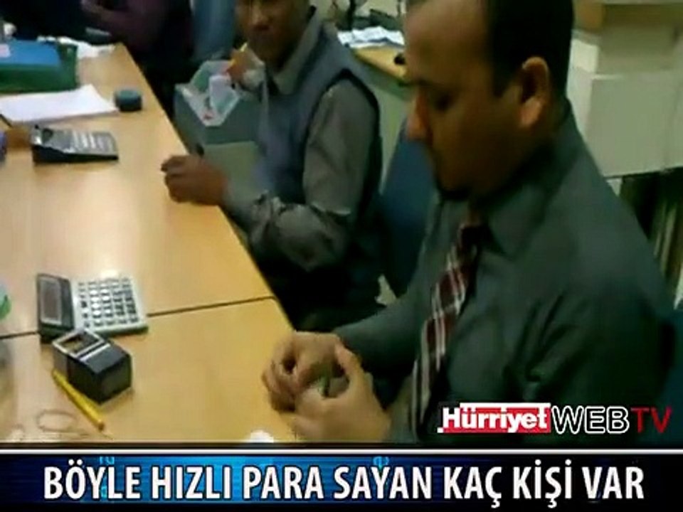 PARA SAYMA MAKİNESİ GİBİ ADAM