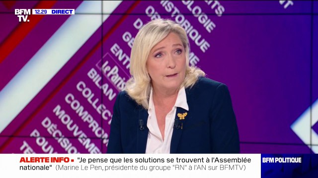 Marine Le Pen sur la dédiabolisation du RN: Nous avons durant des années travaillé à nous montrer tels que nous sommes