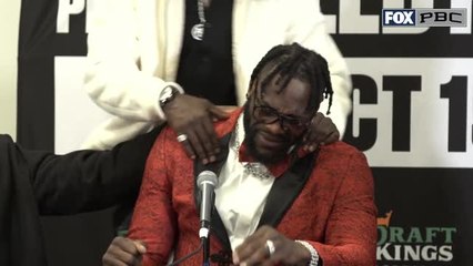 Poids lourds - Les larmes de Wilder au moment d'évoquer les dangers de la boxe et Prichard Colón