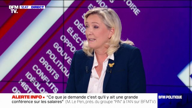 Marine Le Pen sur la présidence du RN: Je ne soutiendrai personne, il n'y a pas différence de ligne entre Jordan Bardella et Louis Aliot
