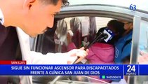 Sigue sin funcionar ascensor para discapacitados frente al Hospital San Juan de Dios