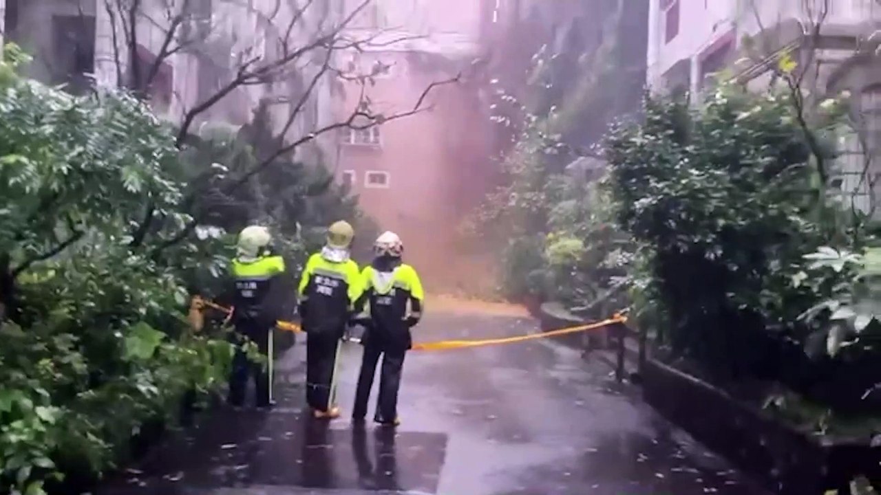 汐止伯爵山莊社區爆土石流 住戶緊急撤離