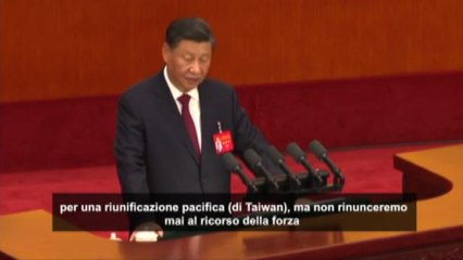 Taiwan, Xi Jinping: "Non rinunceremo all'uso della forza"