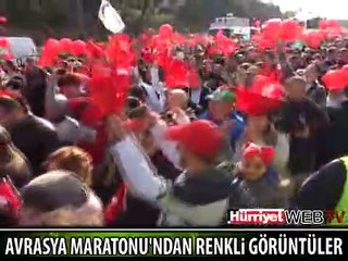 AVRASYA MARATONUNDAN RENKLİ GÖRÜNTÜLER