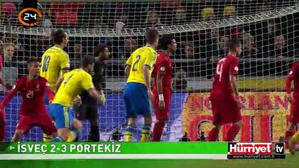 RONALDO İSVEÇ KARŞISINDA ŞOV YAPTI