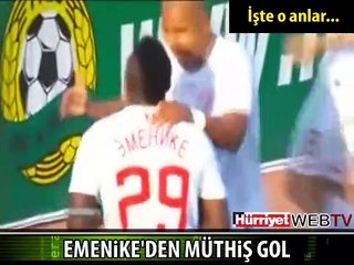 EMENIKE'DEN PARMAK ISIRTAN GOL