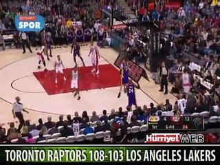 TORONTO RAPTORS 108-103 LOS ANGELES LAKERS