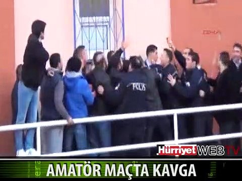 AMATÖR MAÇTA KAVGA ÇIKTI
