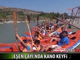 TURİSTLERİN EŞEN ÇAYI'NDA KANO KEYFİ