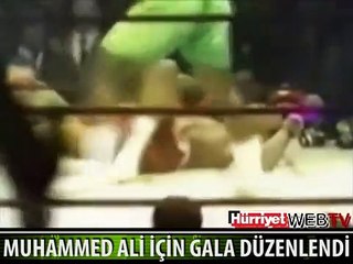 EFSANE BOKSÖR MUHAMMED ALİ BİR KEZ DAHA SAHNEYE ÇIKTI