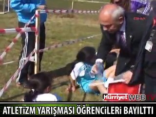 ÖĞRENCİLER ATLETİZM YARIŞMASINDA BAYGINLIK GEÇİRDİ