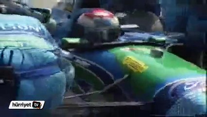 Jos Verstappen'in aracında çıkan yangın