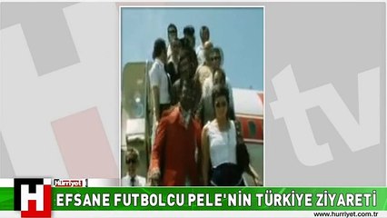 RENKLİ GÖRÜNTÜLERİ YAYINLANDI! EFSANE FUTBOLCU PELE'NİN 1974'TEKİ İSTANBUL ZİYARETİ