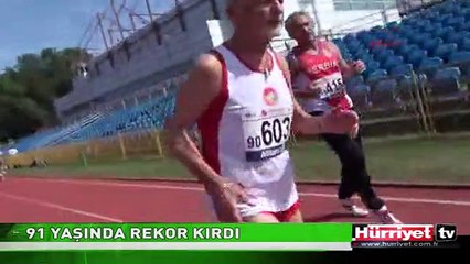 91 YAŞINDA REKOR KIRDI