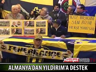 ALMANYA'DAKİ FB'LİLERDEN AZİZ YILDIRIM'A DESTEK