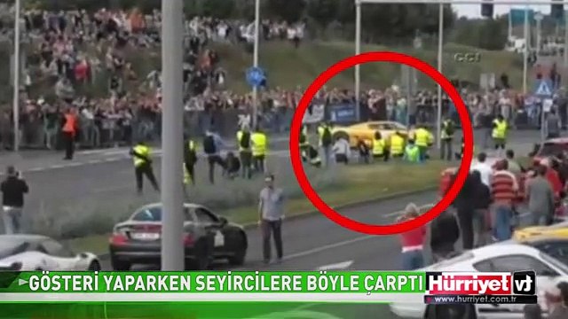 YARIŞ YAPARKEN SEYİRCİLERİN ARASINA DALDI