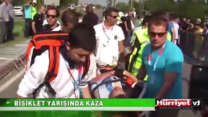 ANTALYA'DA BİSİKLET YARIŞINDA FECİ KAZA