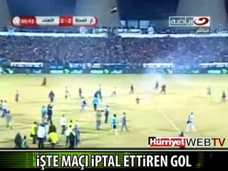 HAKEM "GOL" DEDİ MAÇ İPTAL OLDU..!!