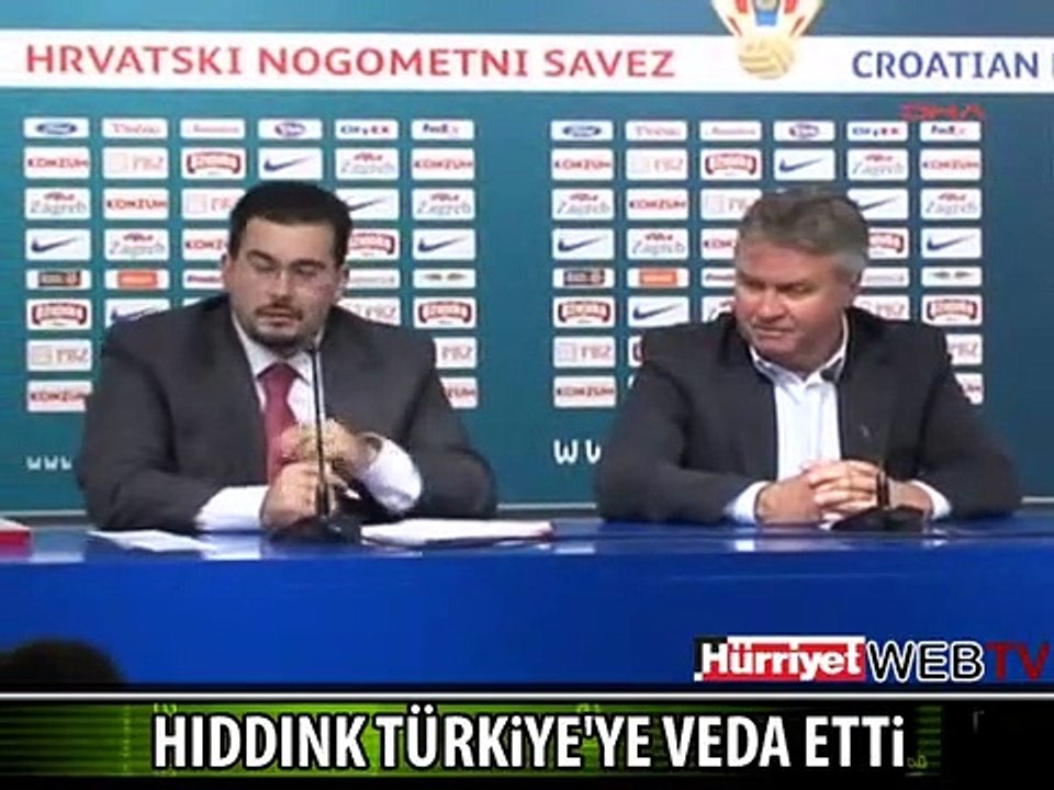 HIDDINK BÖYLE VEDA ETTİ