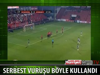 BÖYLE SERBEST VURUŞ OLUR MU