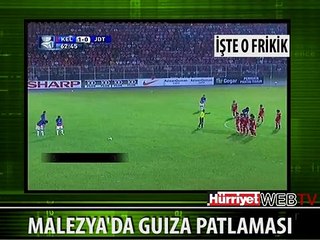 GUIZA SERBEST VURUŞTAN MUHTEŞEM BİR GOL ATTI
