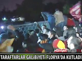 GS'Lİ TARAFTARLAR GALİBİYETİ BÖYLE KUTLADI