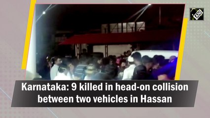 Karnataka: 9 killed in head-on collision between two vehicles in Hassan