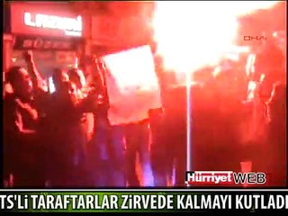 TRABZONLULAR ZİRVEDE KALMAYI BÖYLE KUTLADI