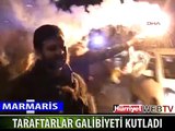 GALATASARAY TARAFTARI GALİBİYETİ BÖYLE KUTLADI