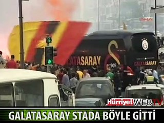GALATASARAY KAFİLESİ STADA GİTMEK İÇİN YOLA ÇIKTI