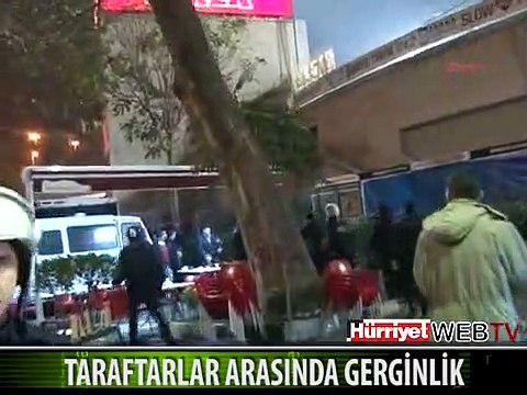 BEŞİKTAŞ VE ANKARAGÜCÜ TARAFTARLARI ARASINDA GERGİNLİK