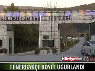 FENERBAHÇE TAKIM OTOBÜSÜ KADIKÖY'E BÖYLE UĞURLANDI