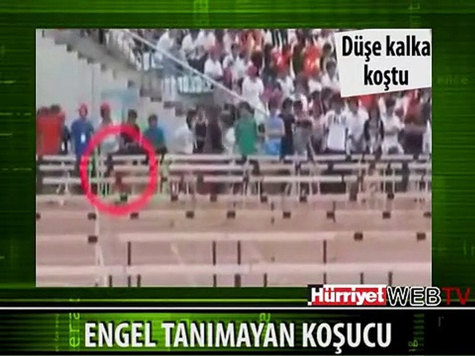 ENGELLİ KOŞUDA ENGEL TANIMADI