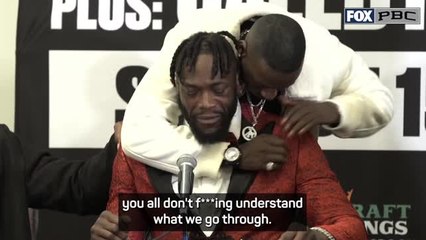 Wilder breaks down whilst honouring former boxer Prichard Colon