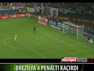ŞOK! BREZİLYA 4 PENALTI KAÇIRDI