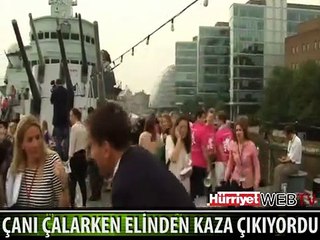 AZ DAHA ELİNDEN BİR KAZA ÇIKIYORDU