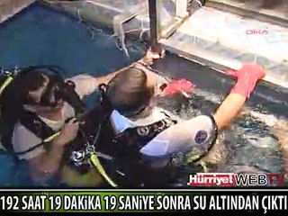 8 GÜN ÖNCE GİRDİĞİ AKVARYUMDAN DÜNYA REKORU İLE ÇIKTI