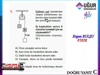 FİZİK SORULARININ ÇÖZÜMLERİ