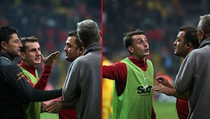Futbolcu Kerem Aktürkoğlu, Kayserispor'un saha görevlisinin yaptığı hareketle sinirden deliye döndü