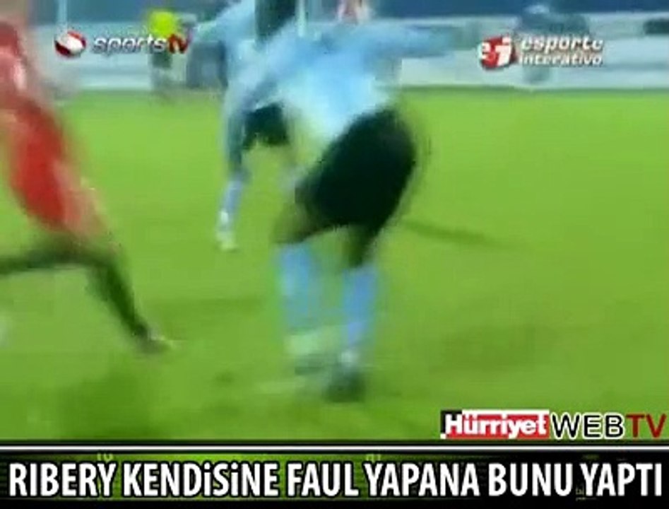 RIBERY'NİN GÜLDÜREN PROTESTOSU