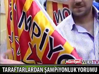 TARAFTARLARDAN ŞAMPİYONLUK YORUMU