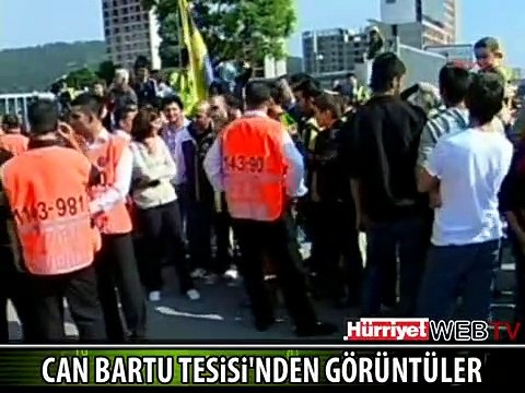 CAN BARTU TESİSLERİ ÖNÜNDE HEYECAN
