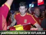 TAKSİM'DE ŞAMPİYONLUĞU BÖYLE KUTLADILAR